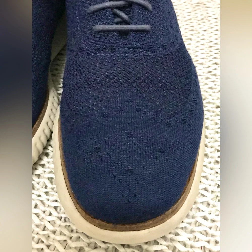 Cole Haan Zerogrand Knit Wingtip Oxfords Navy